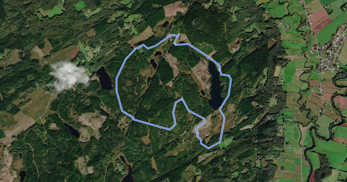 Маршрут Navåsen 8,2 km Motionsspår на спутниковом снимке