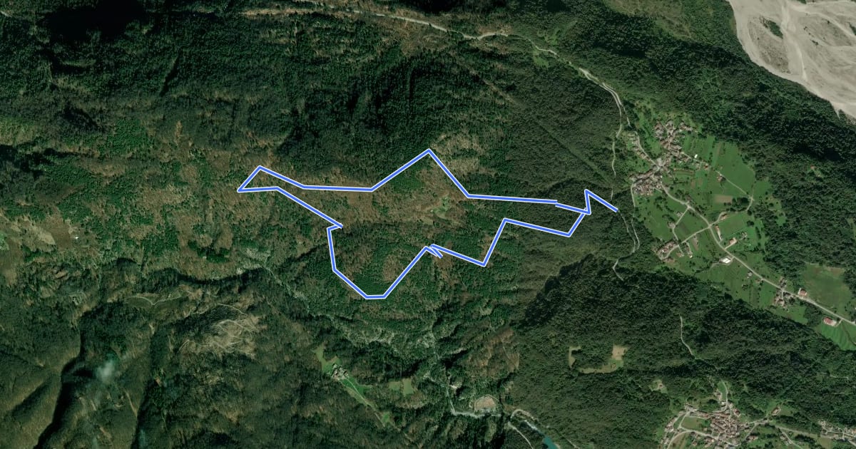 Маршрут Navado Trail на спутниковом снимке