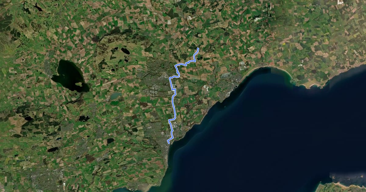 Маршрут NCN National Route 766 на спутниковом снимке