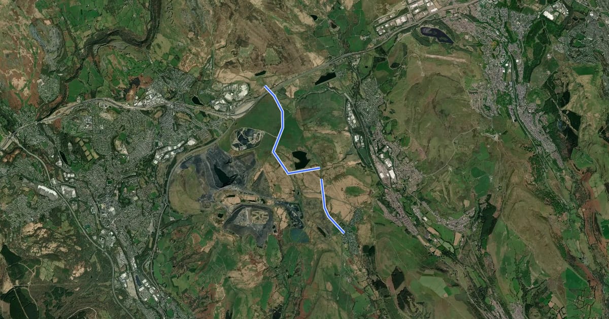 Маршрут NCR 469 (Proposed) на спутниковом снимке