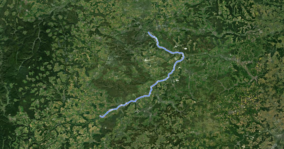 Маршрут Neckartal-Radweg Teil 2 на спутниковом снимке