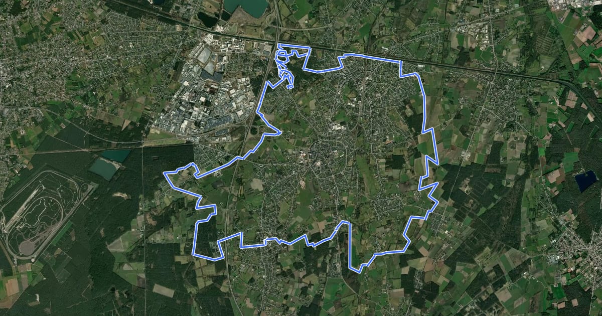 Маршрут Neerpelt Zwart на спутниковом снимке