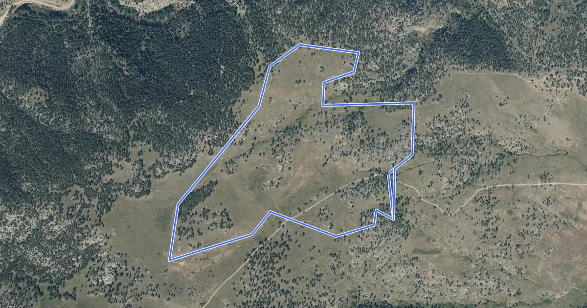 Маршрут Nelson Loop Trail на спутниковом снимке
