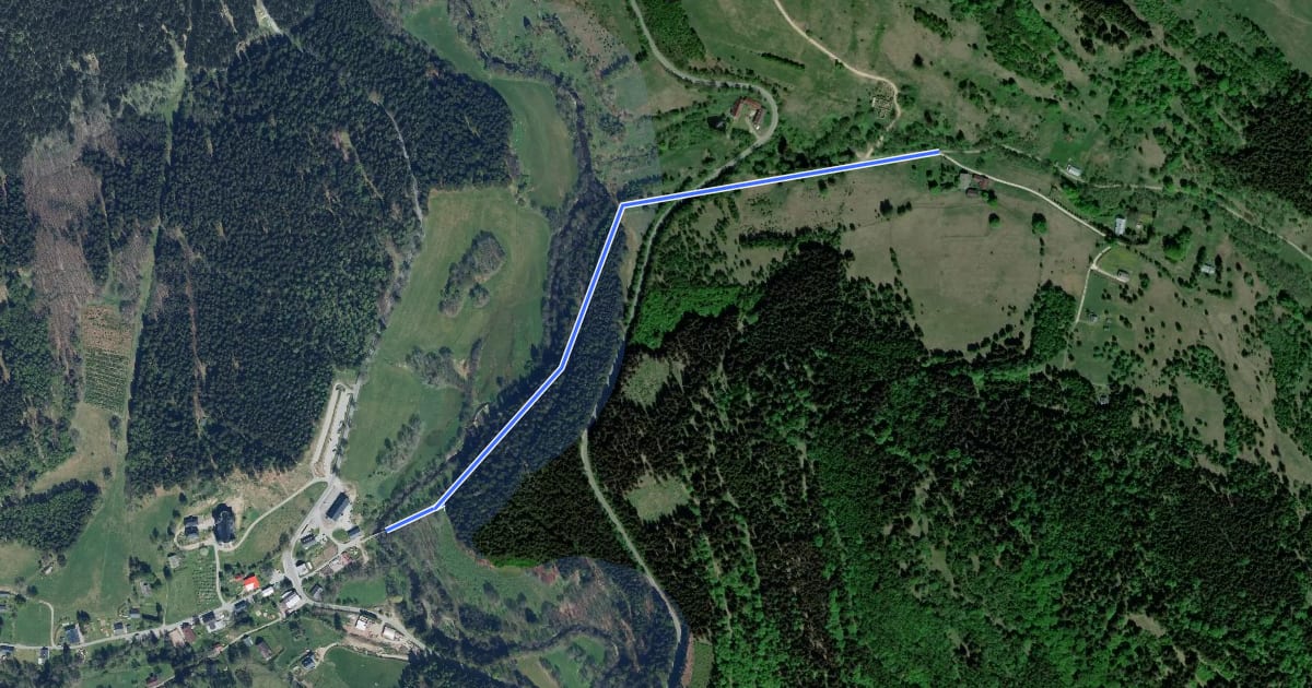 Маршрут Neratov, rozc. ↔ Poniatów на спутниковом снимке