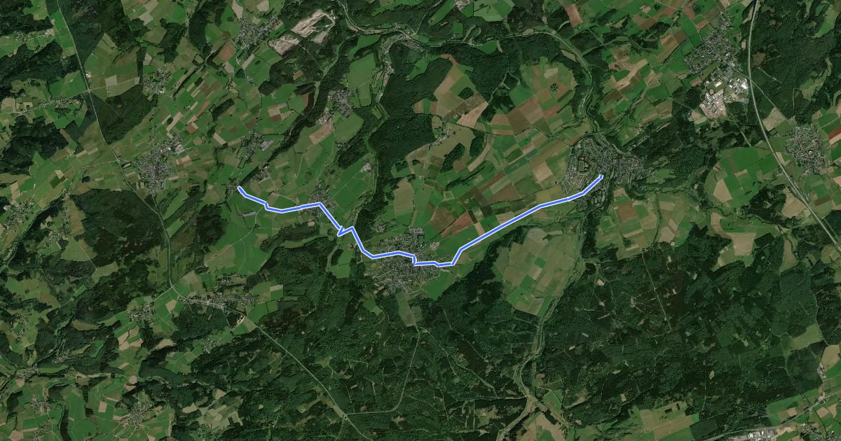 Маршрут Nettersheim (83) - Diefenbach (84) на спутниковом снимке