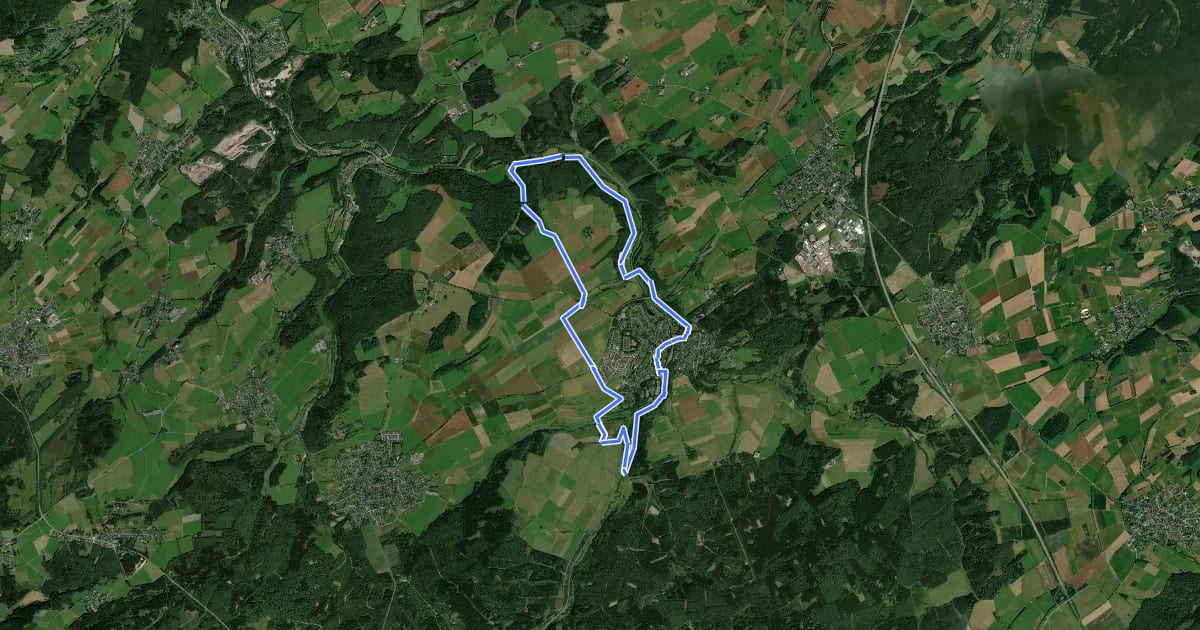Маршрут Nettersheim-Tour 2 на спутниковом снимке