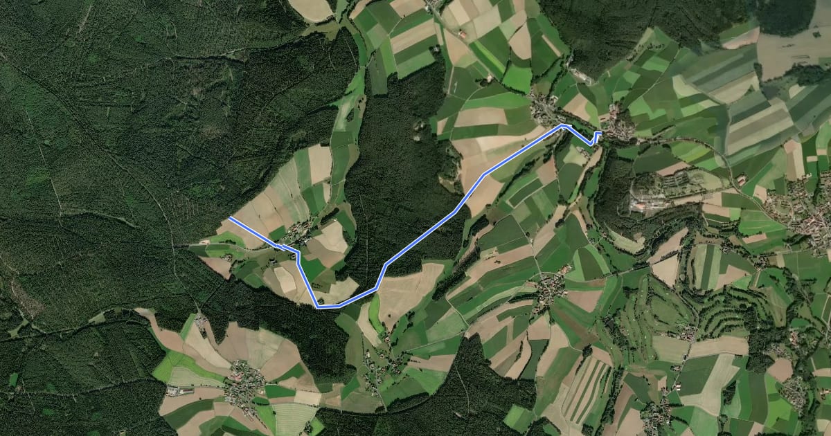 Маршрут Neualbenreuth на спутниковом снимке