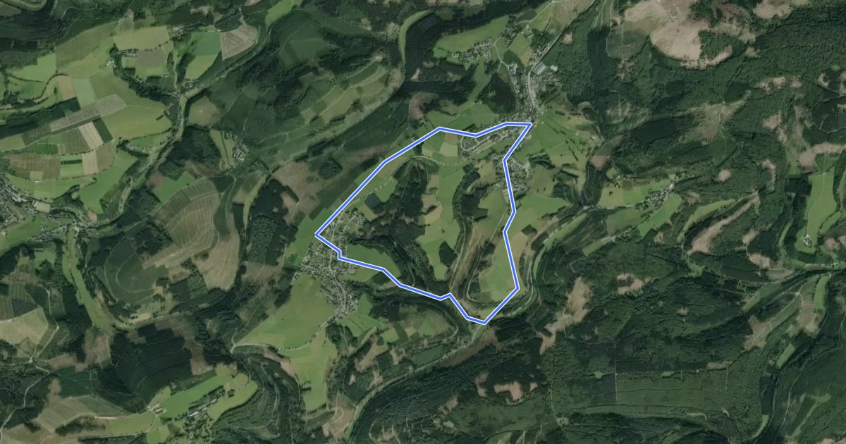Маршрут Neuastenberg Rundweg N1 на спутниковом снимке