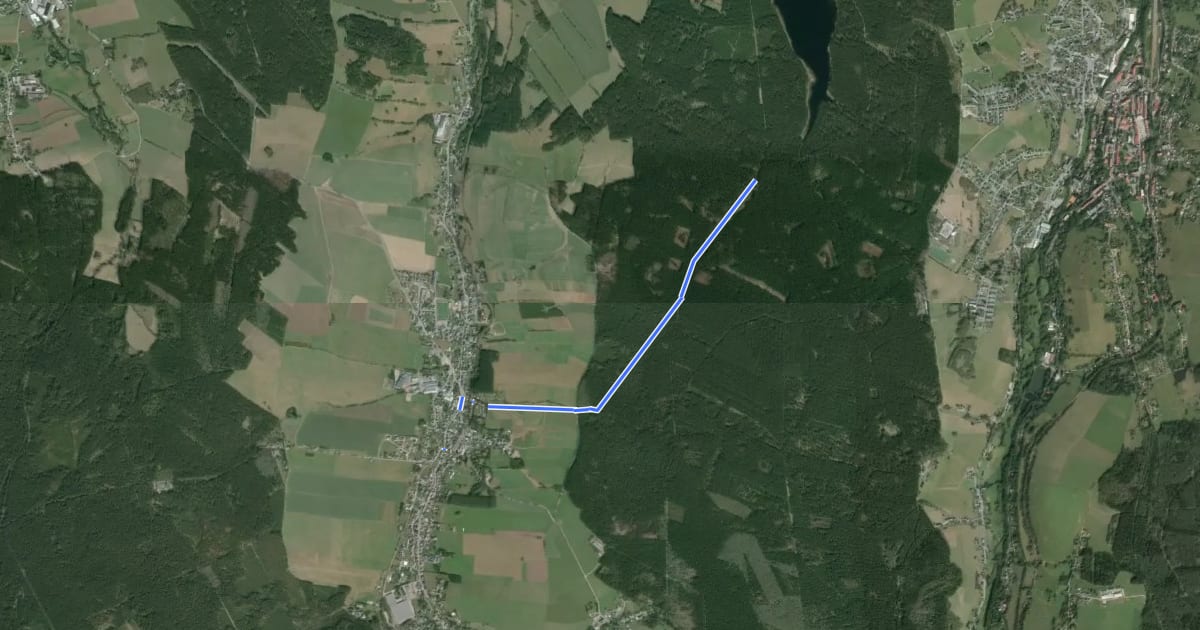 Маршрут Neudorf-Pascherweg на спутниковом снимке