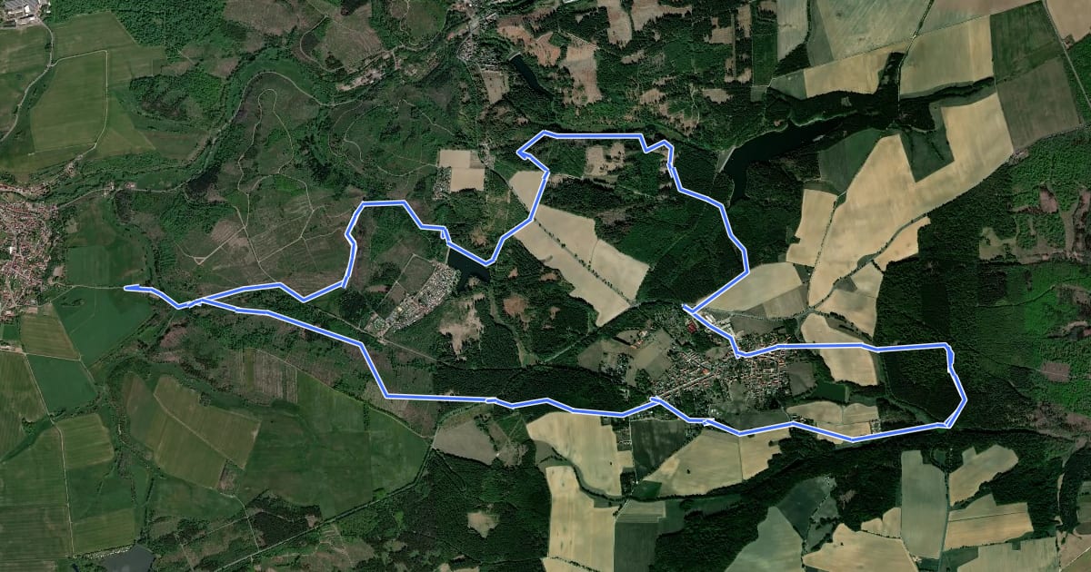 Маршрут Neudorfer historischer Bergbaurundwanderweg на спутниковом снимке