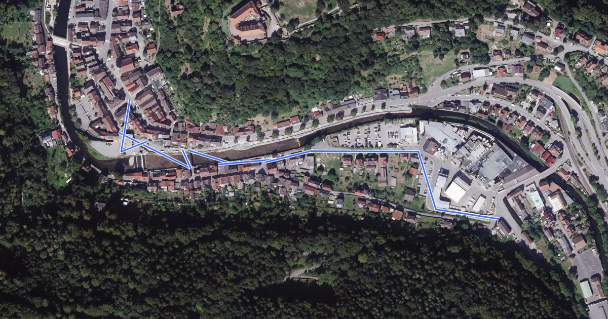 Маршрут Neuenbürg Marktplatz - Neuenbürg Pektin на спутниковом снимке