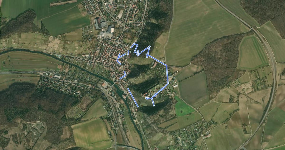 Маршрут Neuenburg Rundweg на спутниковом снимке