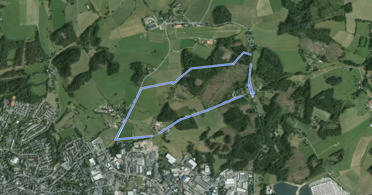 Маршрут Neuenhof Rundweg A1 на спутниковом снимке