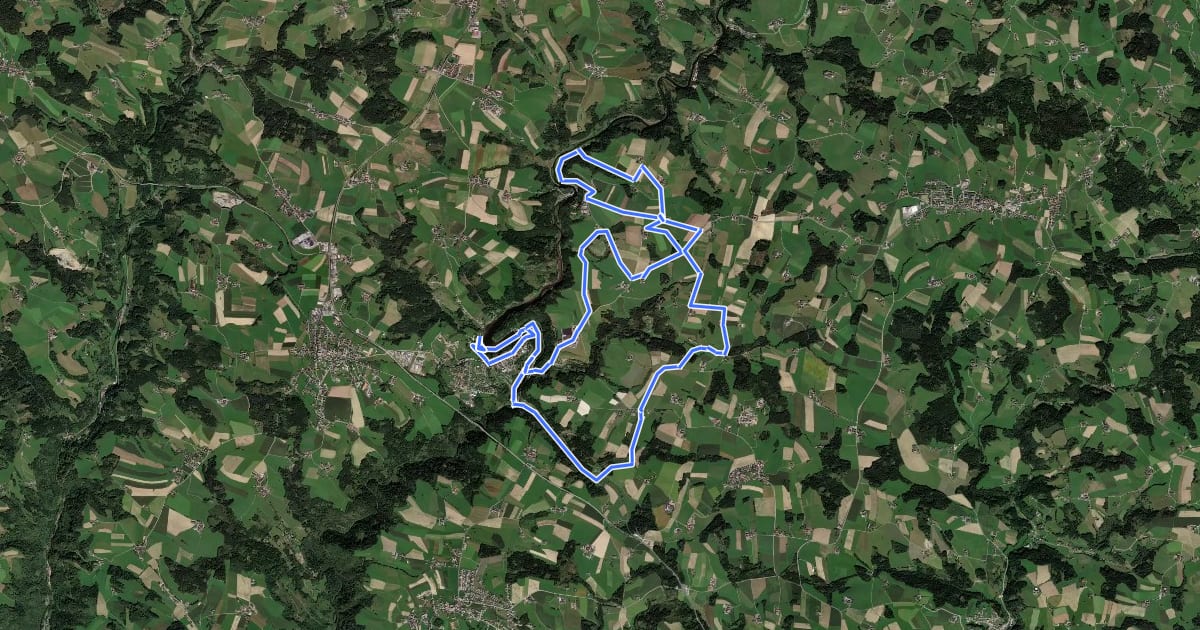 Маршрут Neufelden-Runde на спутниковом снимке