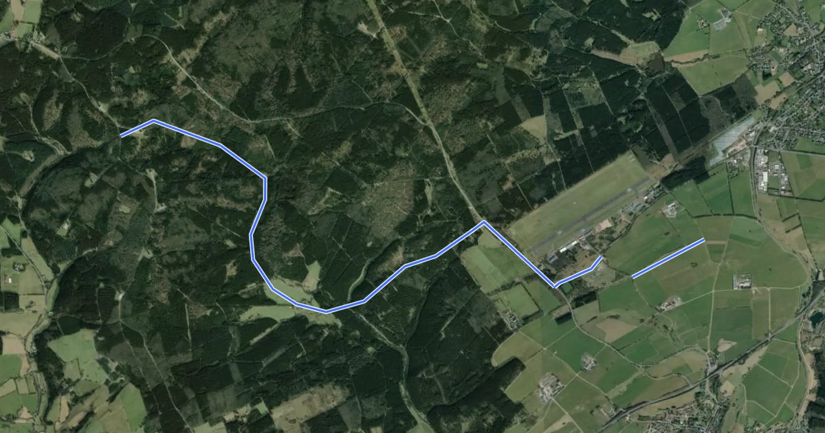 Маршрут Neuhaus (28) - Dahlem (31) на спутниковом снимке