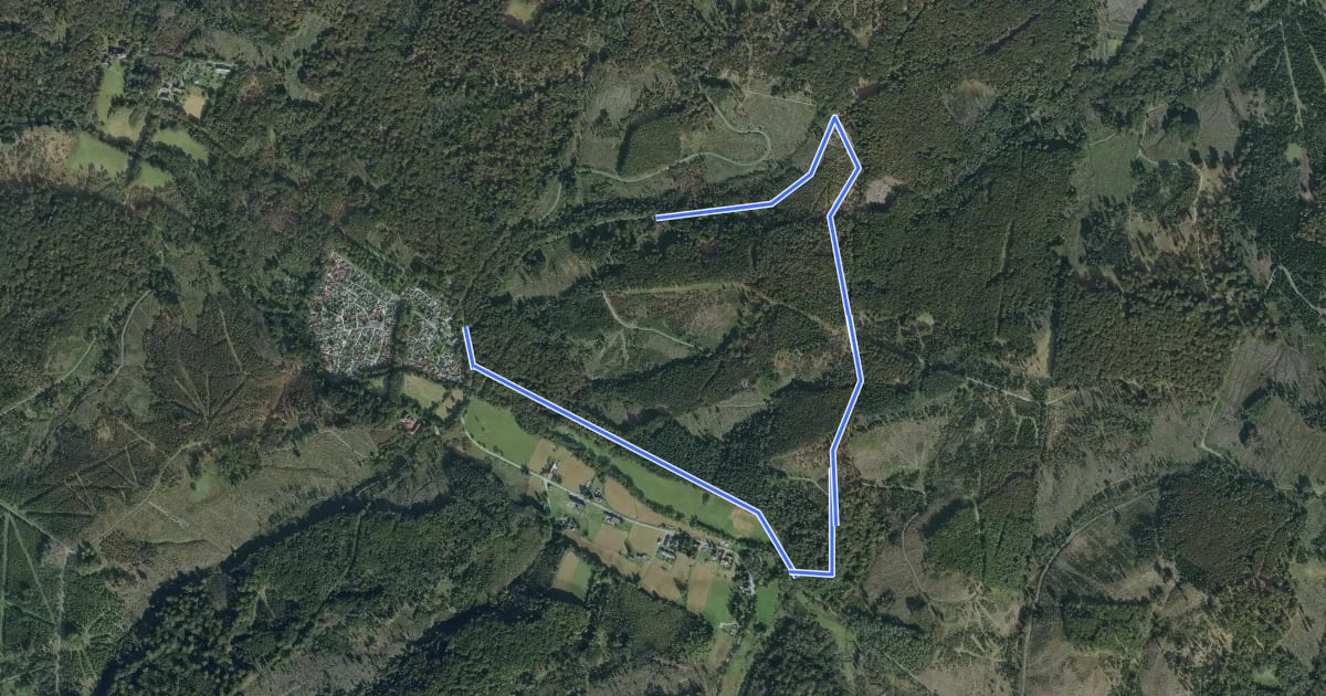 Маршрут Neuhaus Rundweg A11 на спутниковом снимке