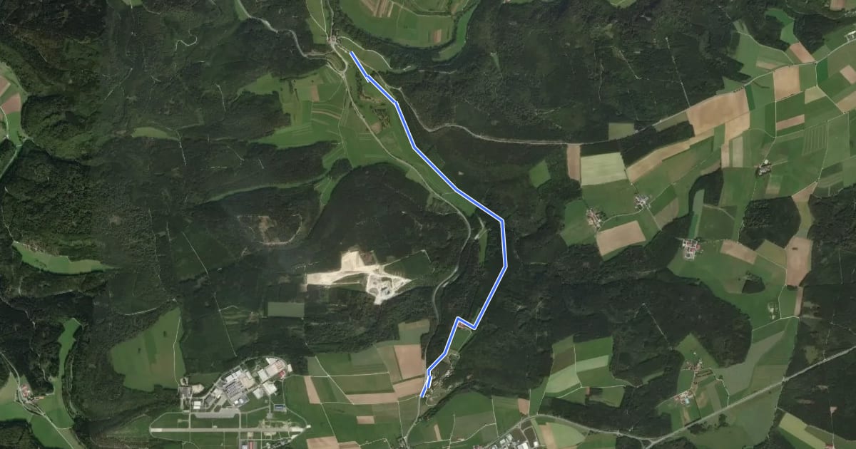 Маршрут Neuhausen - Bergsteig на спутниковом снимке