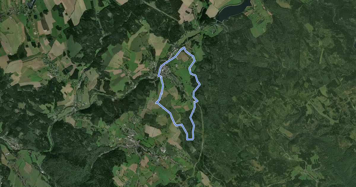 Маршрут Neuhausener Panoramaweg на спутниковом снимке