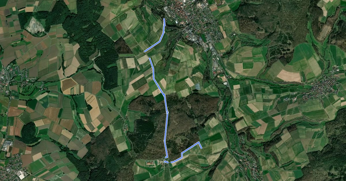 Маршрут Neukirchen/Knüll-Stadtteile-Verbindungsweg на спутниковом снимке