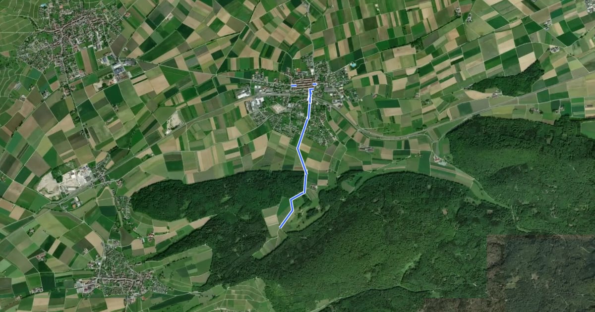 Маршрут Neunkirch - Armenfeldhütte на спутниковом снимке