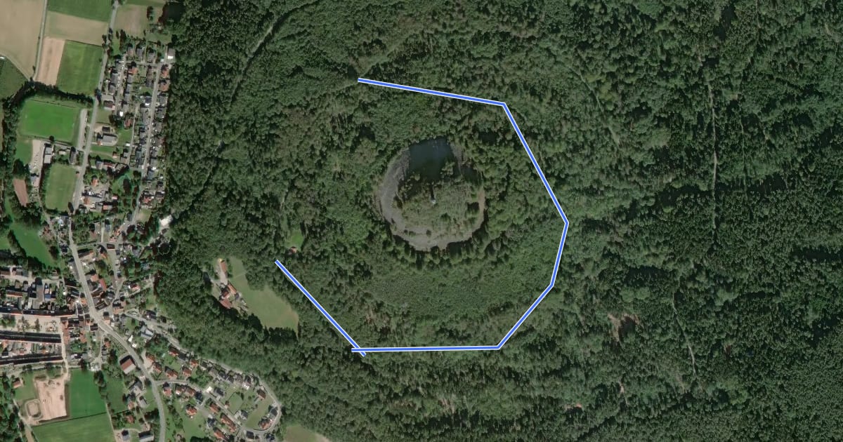 Маршрут Neustadt/Kulm Ringsteig на спутниковом снимке