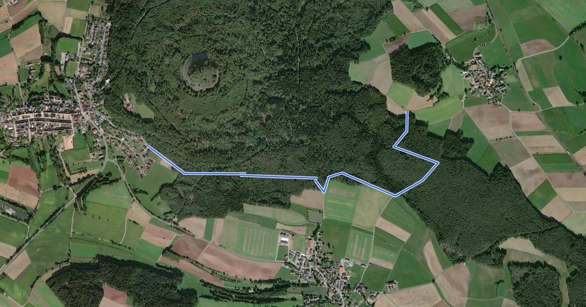 Маршрут Neustadt/Kulm Vogelherdweg на спутниковом снимке