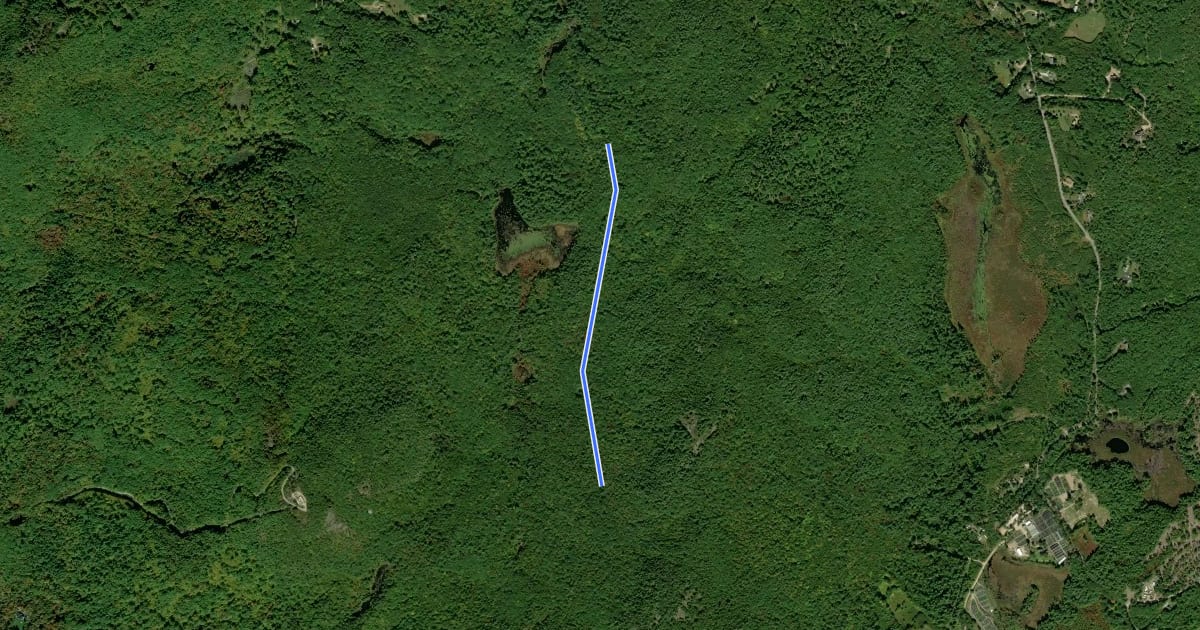 Маршрут Neville Ridge Trail на спутниковом снимке