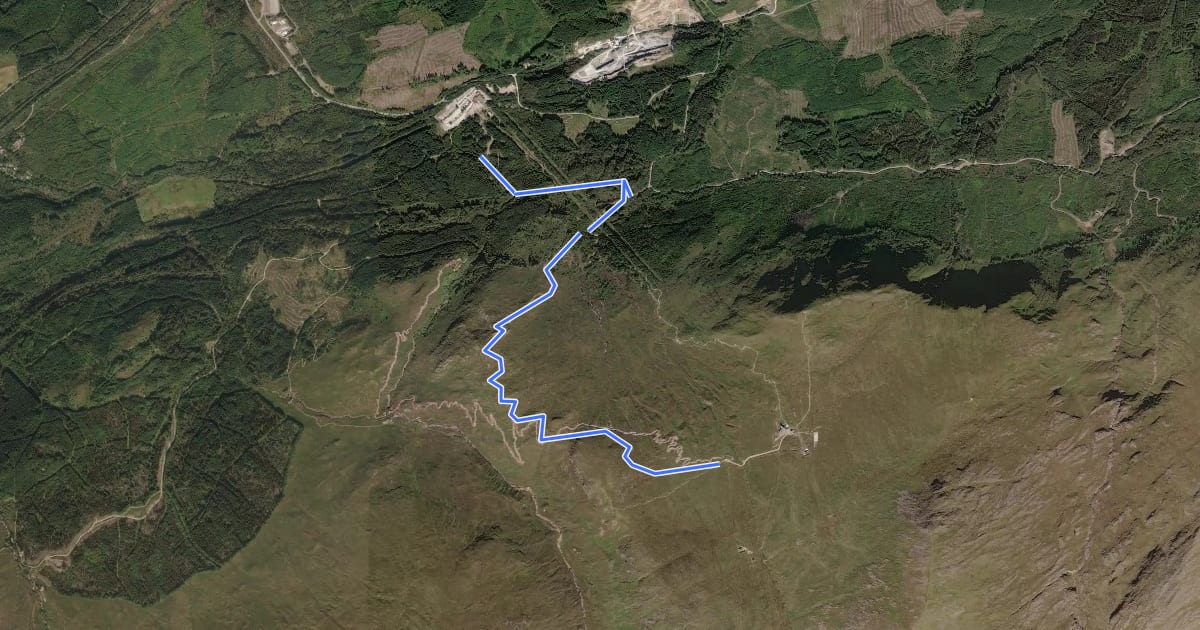 Маршрут Nevis Red Route на спутниковом снимке