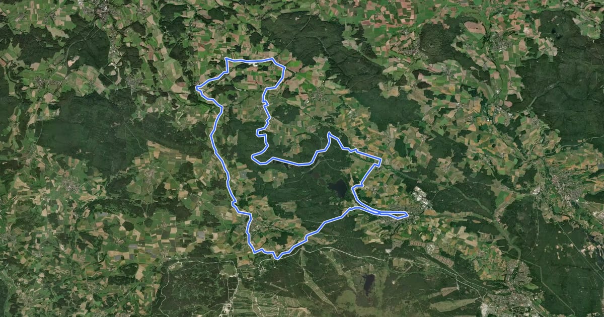 Маршрут NEW 16 - Brauereienweg на спутниковом снимке