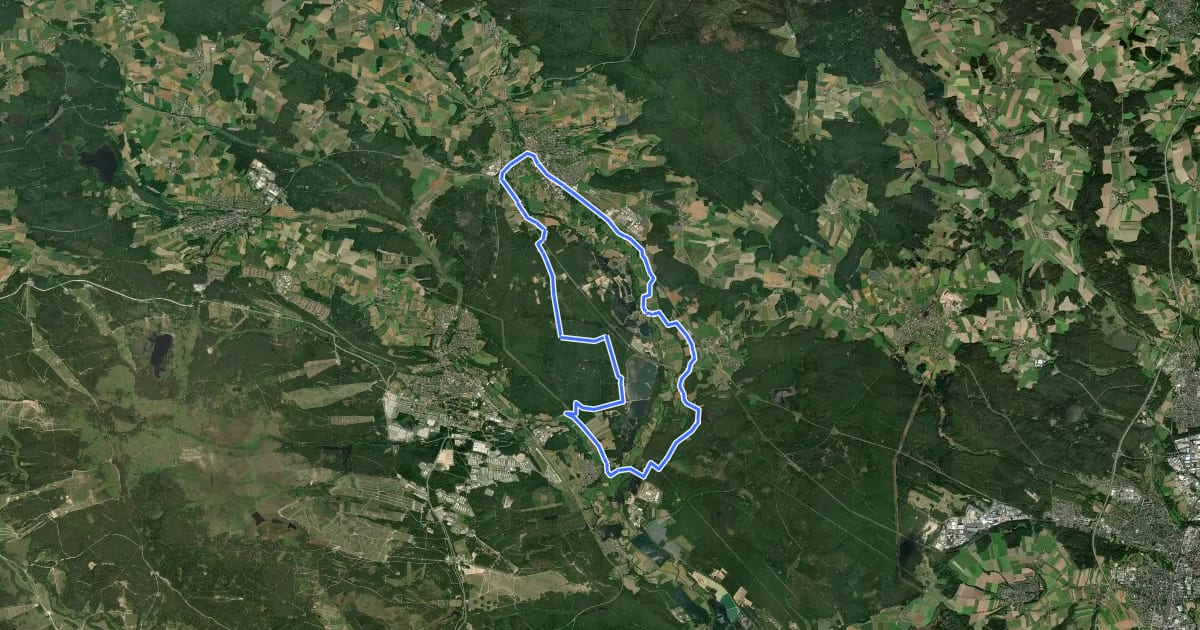 Маршрут NEW 18 - Freizeitsee-Runde на спутниковом снимке