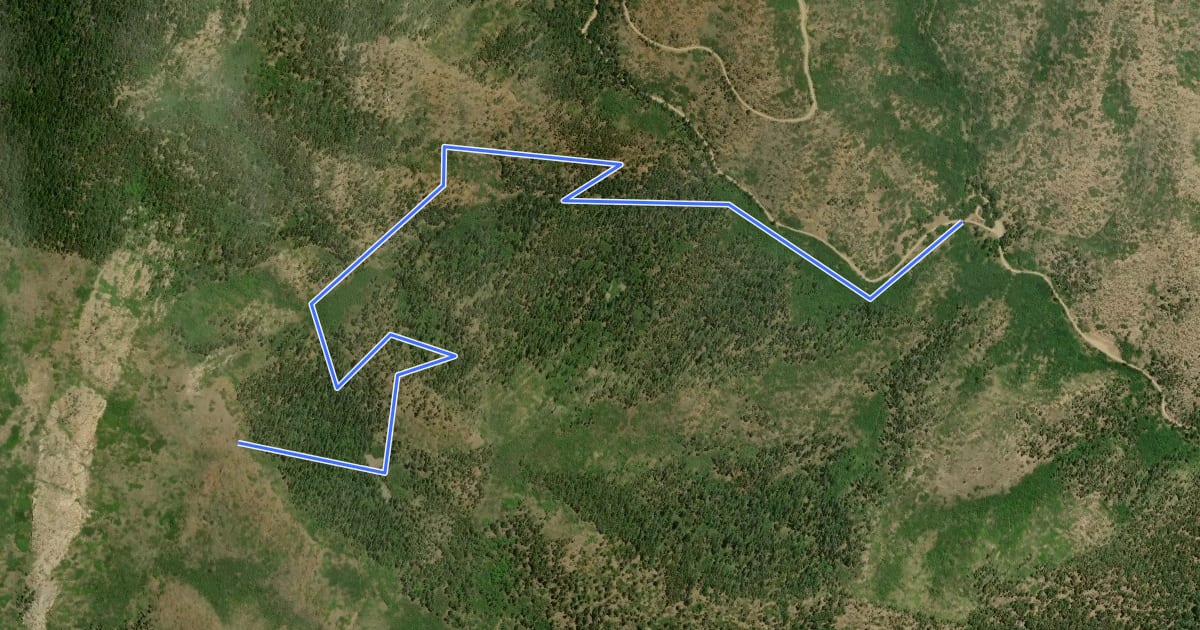 Маршрут New Canyon Trail на спутниковом снимке