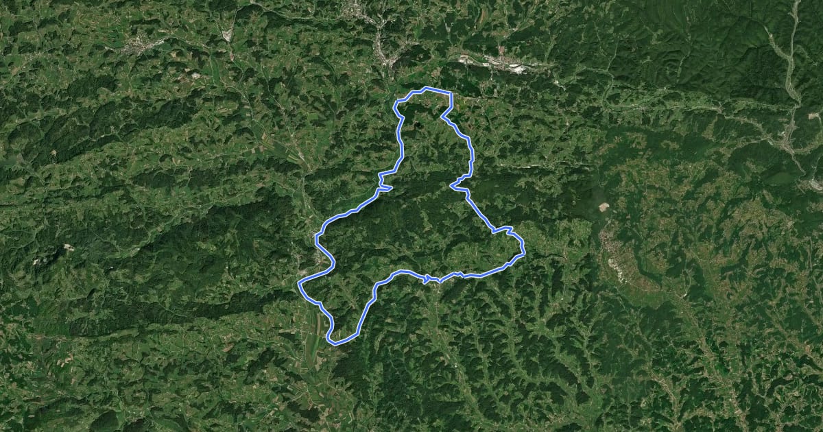 Маршрут Nezaboravni vidici s Vinagore на спутниковом снимке