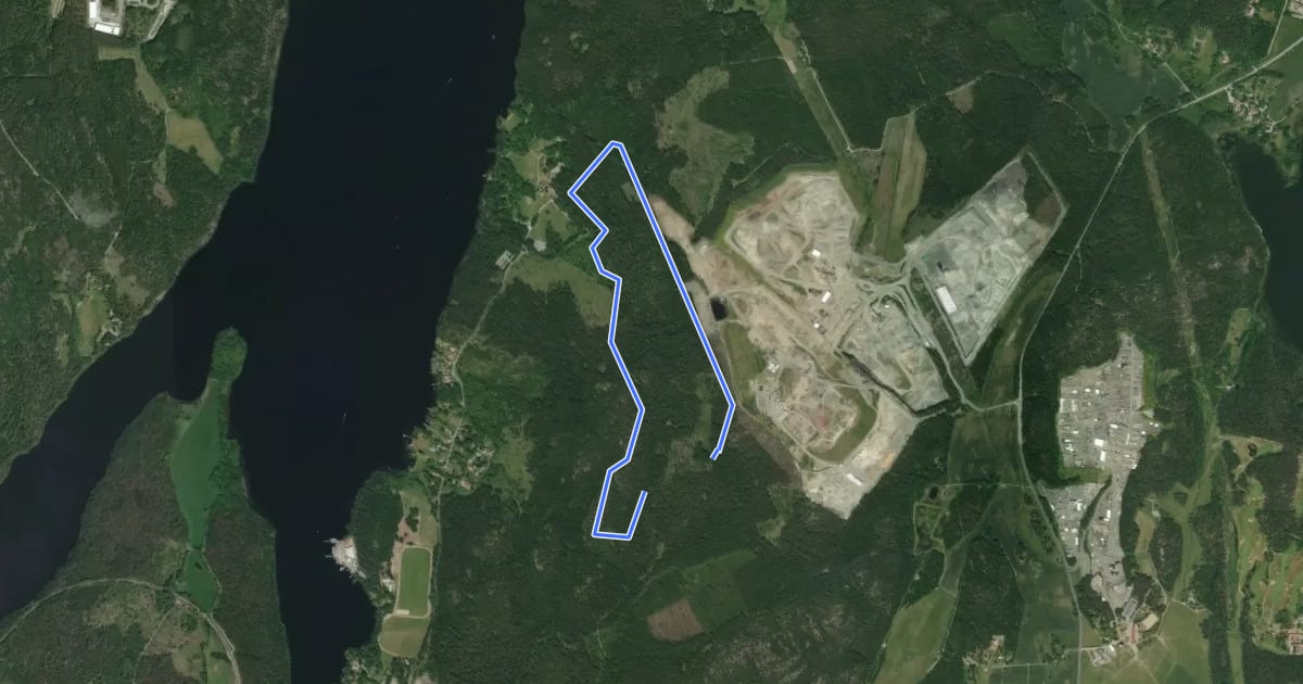 Маршрут Ängsjö Gul 5km на спутниковом снимке
