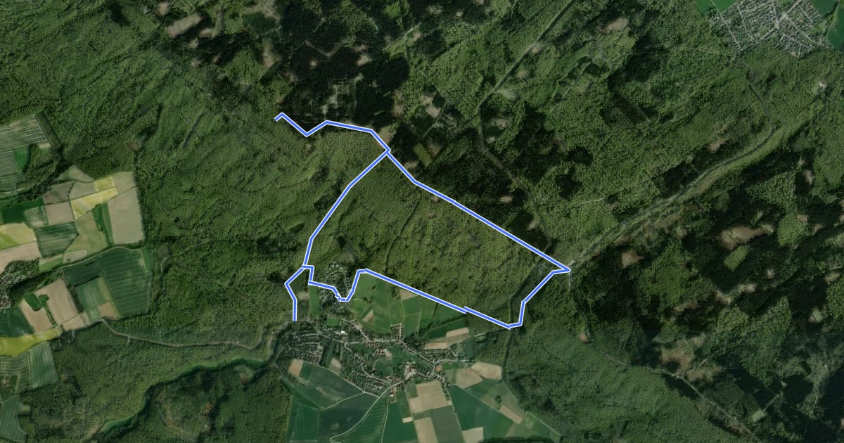 Маршрут Ni5 Rundweg Nordmannsturm на спутниковом снимке