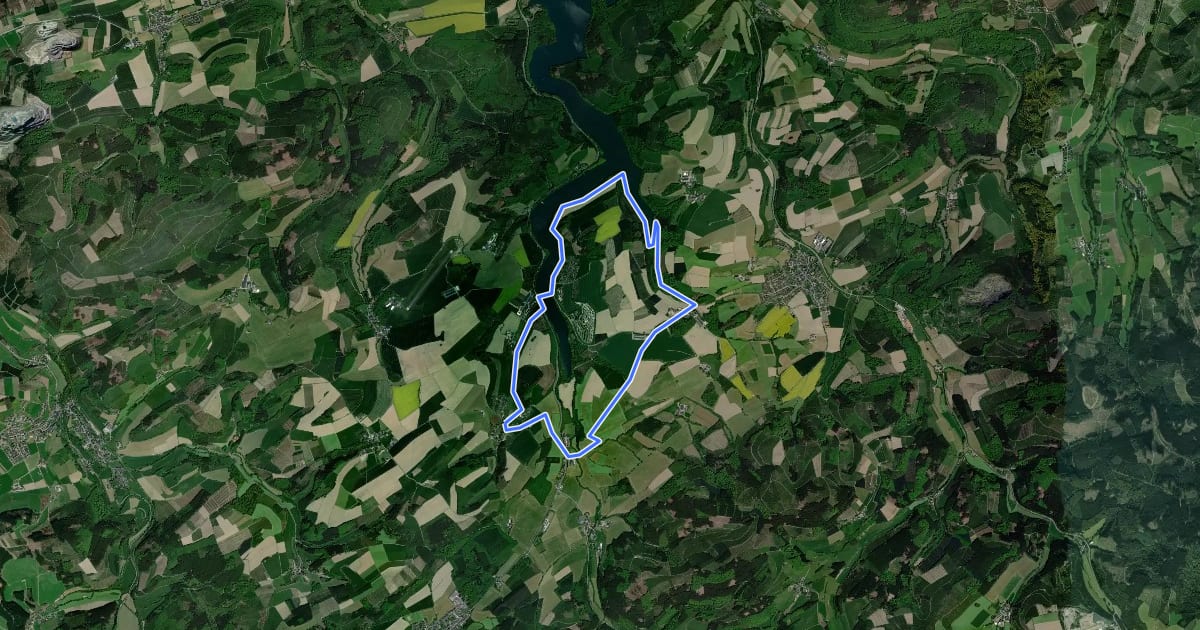 Маршрут Nichtinghausen A2 на спутниковом снимке