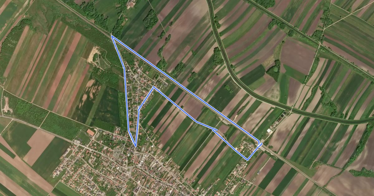 Маршрут Nickelsdorfer Rad-, Lauf- und Wanderstrecke L3 на спутниковом снимке