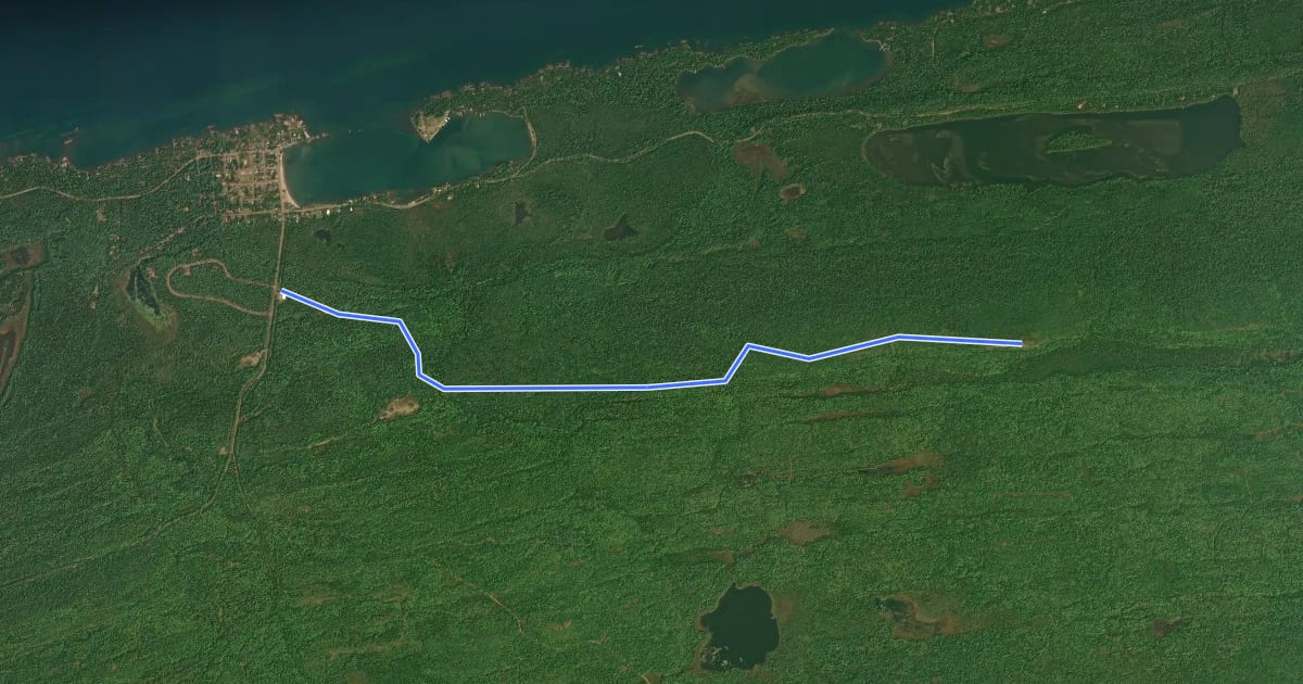 Маршрут Nicole Bloom Memorial Trail на спутниковом снимке