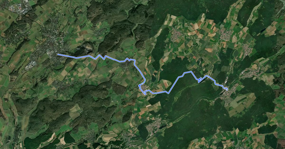 Маршрут Nidda - Nidder - Weg на спутниковом снимке