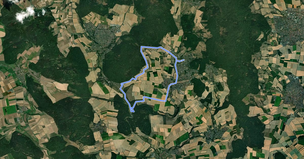 Маршрут Niedenstein, N4 - Weißenthalsmühle на спутниковом снимке