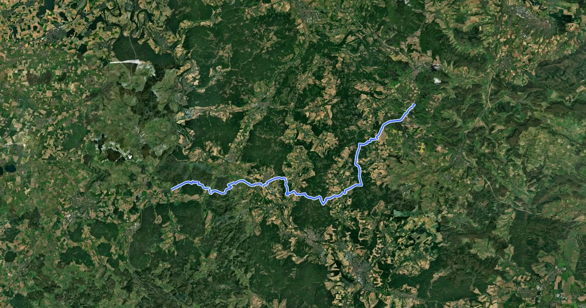 Маршрут Niederbeisheim-Rechtebach на спутниковом снимке