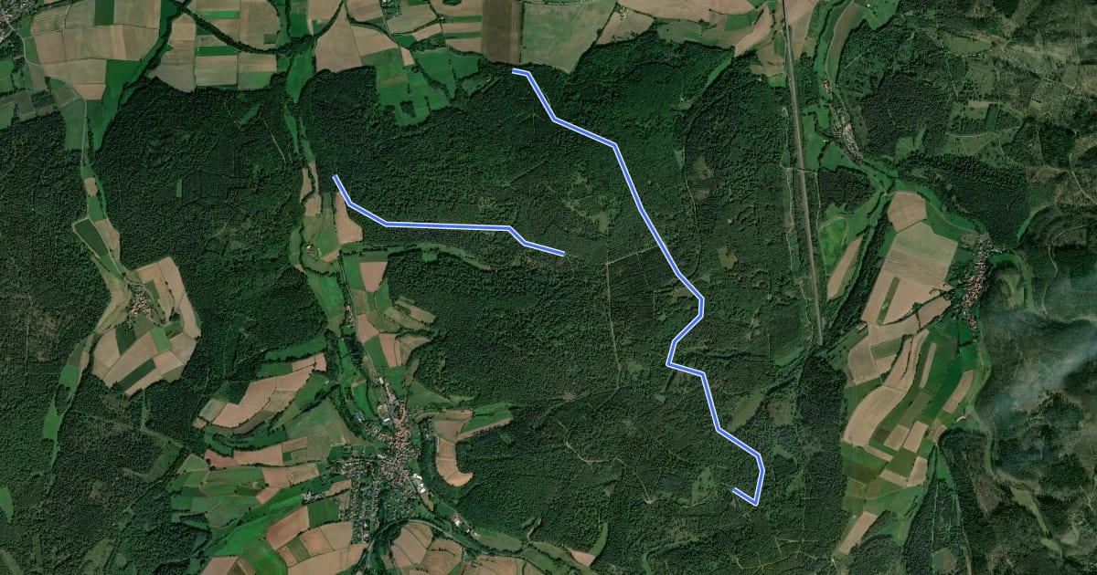 Маршрут Niederbeisheim Rundweg N10 на спутниковом снимке
