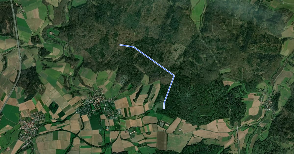 Маршрут Niederbeisheim Rundweg N6 на спутниковом снимке