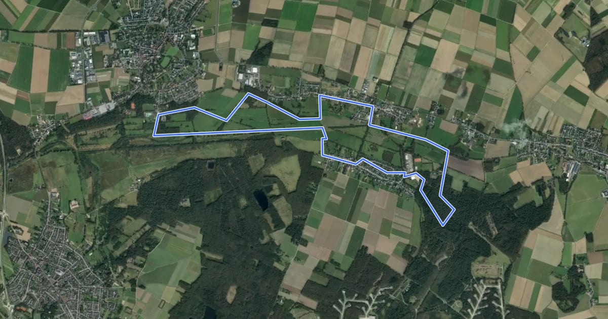 Маршрут Niederbusch A4 на спутниковом снимке