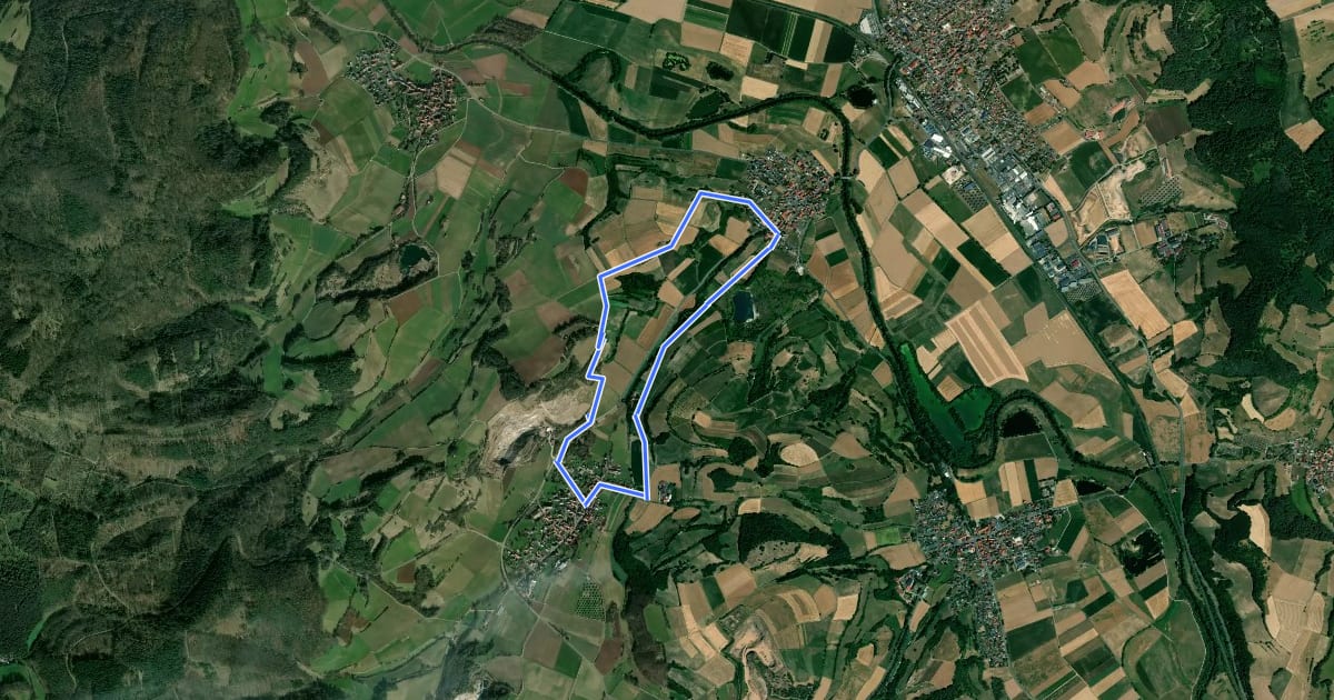 Маршрут Niederellenbach Rundweg N1 на спутниковом снимке
