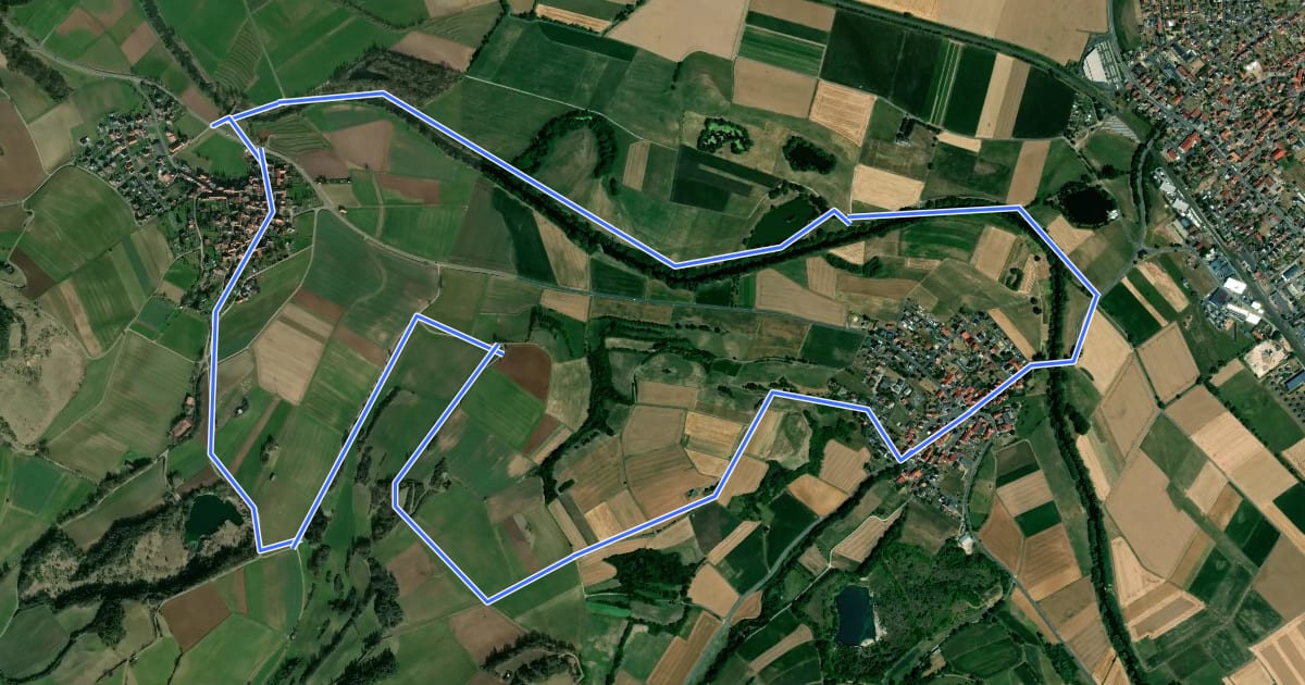 Маршрут Niederellenbach Rundweg N3 на спутниковом снимке