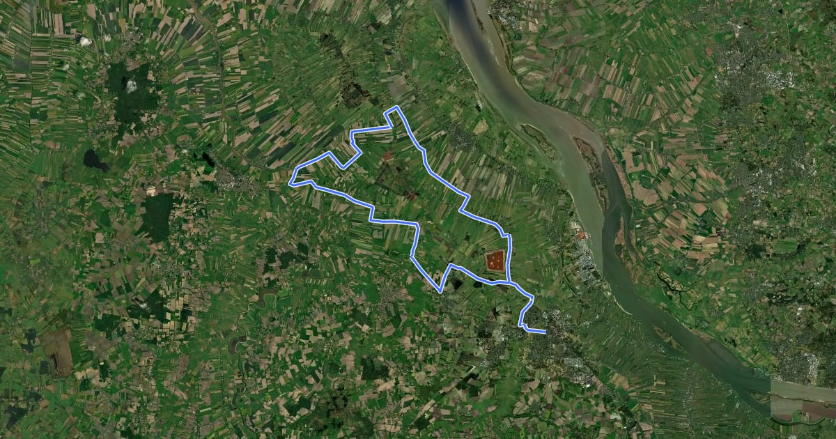 Маршрут Niedersächsiche Milchstraße Rundtour 2 на спутниковом снимке