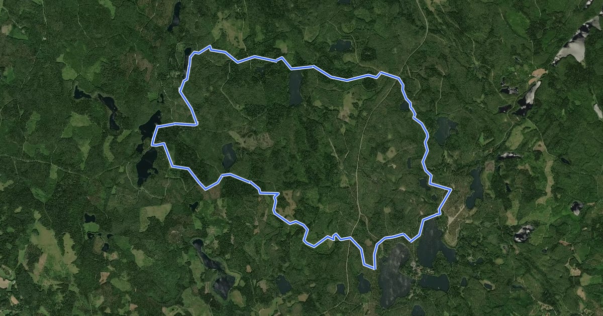 Маршрут Niemisjärven kierros на спутниковом снимке