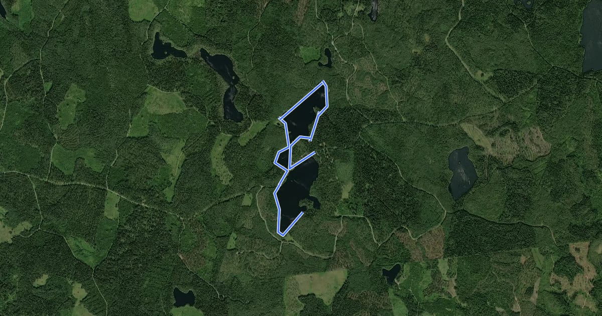 Маршрут Niemisjärven rantareitti на спутниковом снимке