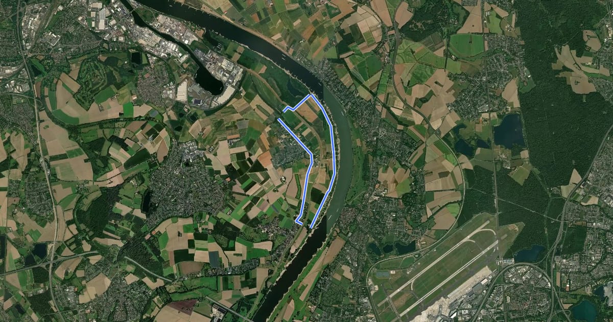 Маршрут Nierst Rundweg A3 на спутниковом снимке