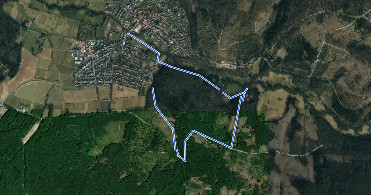 Маршрут Nieste, Rundweg 14a на спутниковом снимке